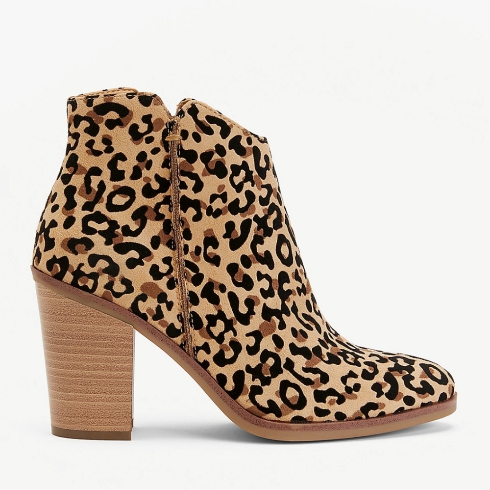 Maurices Ankle Booties with Leopard Print